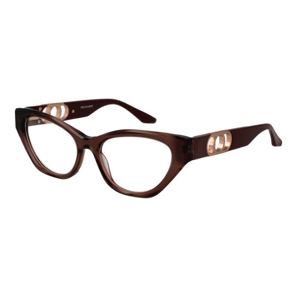 Trussardi Brown Acetate Glasses Women's (Frames)